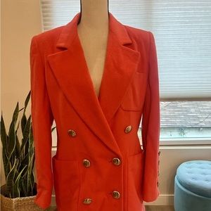 ESCADA Margaretha Ley Vintage Cashmere Blazer Women’s Pink Double Breasted 36